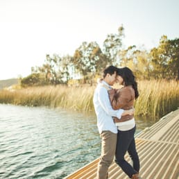 Engagement Session with cowboy boots incorporated. We are really not that photogenic and look what she was able to do.