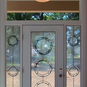 Art Glass Chicago - Entryway Sidelites and Door Lite in Textures and Bevels - Arts & Crafts Near Me Art Glass Chicago - Entryway Sidelites and Door Lite in Textures and Bevels - Arts & Crafts Near Me