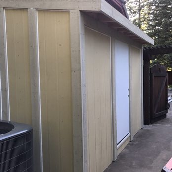 Finish Line Constuction - Here is a nice little shed we built in Black Hawk. It measures 5'x12'. Built with all the best materials! - General Contractors Near Me