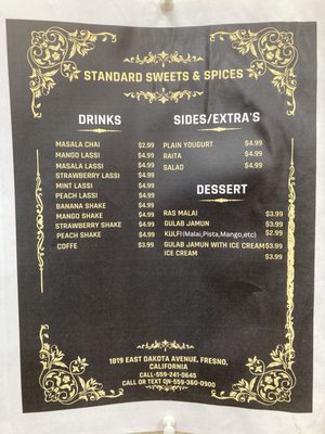 Menu photo 5 Standard Sweets & Spices Fresno, CA