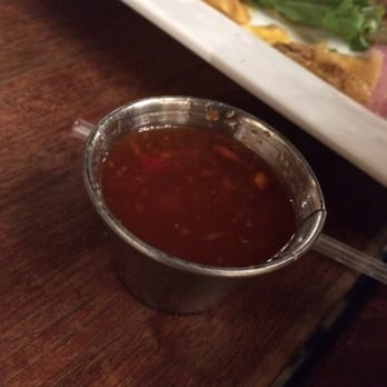Hell's Kitchen - Sauce with the Lucifer burger, tastes like the chili sauce at McDonald's in Australia. That's a good thing! - New American Near Me - Minneapolis, Minnesota