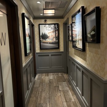 Saint & Second - Bathroom hallway - upstairs - New American Near Me - Long Beach, California