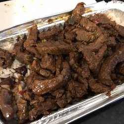 True Flavours - Pepper steak with rice and peas
