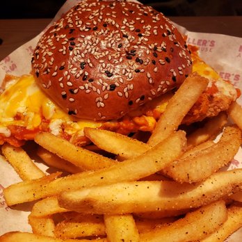 Miller's Ale House - Big Red chicken sandwich - Sports Bars Near Me - Wilkes Barre, Pennsylvania Miller's Ale House - Big Red chicken sandwich - Sports Bars Near Me - Wilkes Barre, Pennsylvania