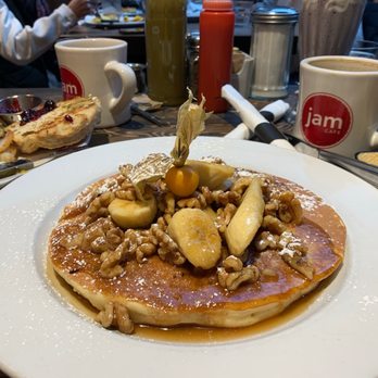 Jam Cafe - Banana walnut pancake - Breakfast & Brunch Near Me - Vancouver, British Columbia Jam Cafe - Banana walnut pancake - Breakfast & Brunch Near Me - Vancouver, British Columbia