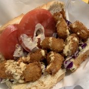 Photo of Splash Cafe - Pismo Beach, CA, United States. Shrimp slo boy