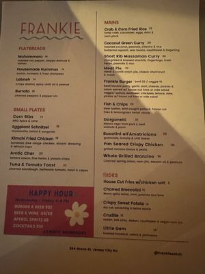 Menu photo 1 Frankie Jersey City, NJ Menu photo 1 Frankie Jersey City, NJ