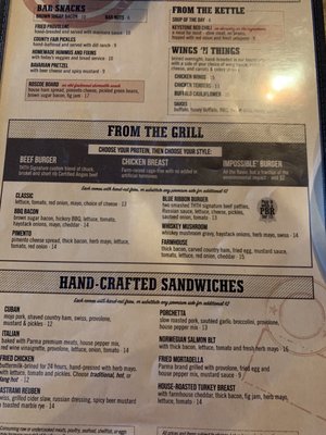Menu photo 7 Thorn Hill Tap House Wexford, PA