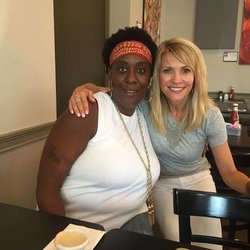 Comfort Keepers Home Care of Jenkintown - Michele and a long time employee, Aneetra Zach out for lunch.