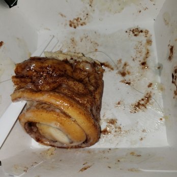 Cinnabon - Hair cooked inside the classic cinnabon! Disgusting - Bakeries Near Me - West Covina, California