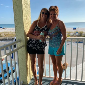 Commodore Beach Club - Overlooking the gulf on the balcony of the Commodore - Resorts Near Me - Madeira Beach, Florida