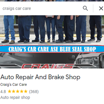Craig's Car Care - Google 4.8 stars - Oil Change Stations Near Me - Allen, Texas Craig's Car Care - Google 4.8 stars - Oil Change Stations Near Me - Allen, Texas