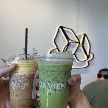 Da Vien Coffee - Egg cream coffee and matcha oat latte - Desserts Near Me - Westminster, California