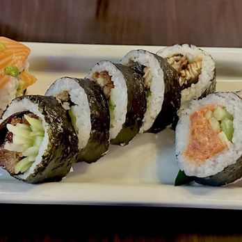 Tori Tori Sushi - Salmon Lover Roll   #1, Eel Roll   #1, Spicy Tuna Roll   #1 - Sushi Bars Near Me - Orange, California
