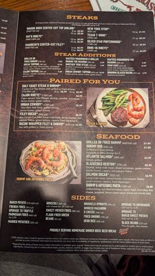 Menu photo 2 Saltgrass Steak House Fort Worth, TX Menu photo 2 Saltgrass Steak House Fort Worth, TX