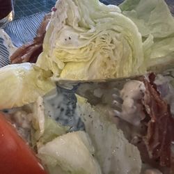 Wedge salad, lettuce was not ripe