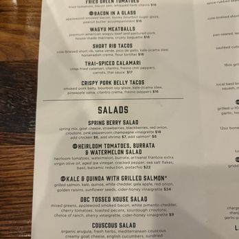 OBC Kitchen - Menu - Salad Near Me - Lexington, Kentucky