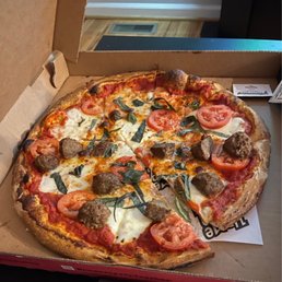 16" Margarita Pizza half meatballs 16" Margarita Pizza half meatballs