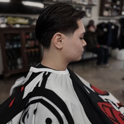 Kreative - Low Skin Taper w/ Slick Back & part Haircut by Bryant #Haircuts Near Me #Barbershop #Barber Shop For Men #Haircut #Black Barber Shop