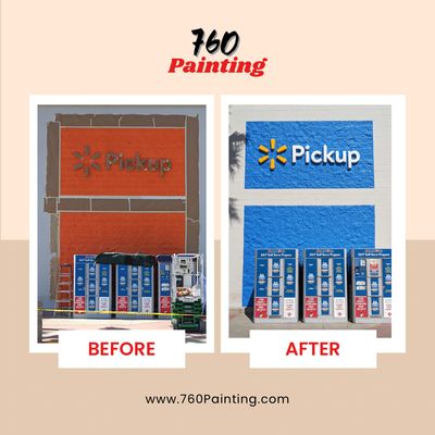 Walmart Repaint - Top corporations like Walmart trust 760 Painting for professional, high-quality paintwork. Our commitment to precision and durability ensures a flawless finish for every project, big or small.