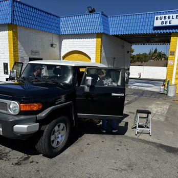 Bubble Bee Touchless Car Wash - You pull into that open bay and they pressure wash the car then they pull it forward and start vacuuming, etc. - Car Wash Near Me - Citrus Heights, California Bubble Bee Touchless Car Wash - You pull into that open bay and they pressure wash the car then they pull it forward and start vacuuming, etc. - Car Wash Near Me - Citrus Heights, California