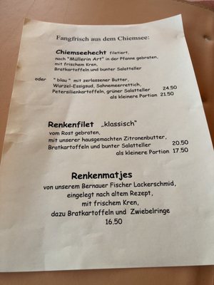 Menu photo 6 Restaurant Scheck's Fischerstüberl Rottau, BY Menu photo 6 Restaurant Scheck's Fischerstüberl Rottau, BY