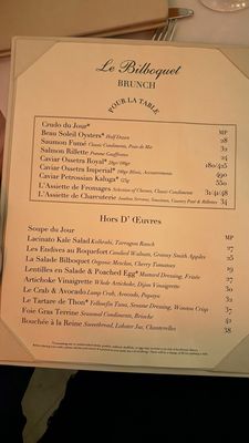 Menu photo 1 Le Bilboquet New York, NY Menu photo 1 Le Bilboquet New York, NY