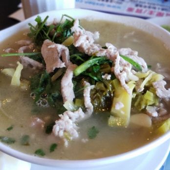 101 Noodle Express - Pickled vegetables with pork in noodle soup. - Chinese Near Me - Alhambra, California