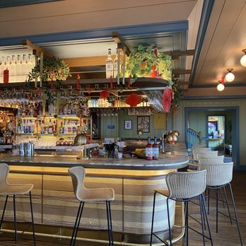 The Bungalow Kitchen - The clean and spacious bar area - New American Near Me - Tiburon, California