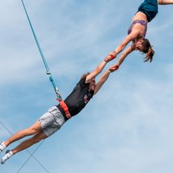 Trapeze School New York - Catching!