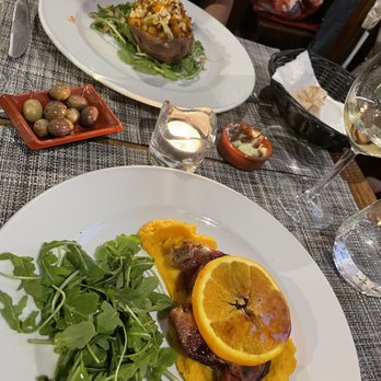 O Corrido - Casa de Fado - Stuffed sweet potato and duck leg confit with a port wine and orange glaze. Both fantastic! - Fado Houses Near Me - Lisbon, 11