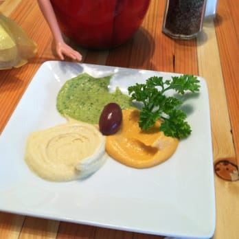 Pita Jungle - Sadly, this hummus was 1/3 its usual size. There was not even a tsp sized portion of the cilantro/jalapeno hummus.  $1 - Mediterranean Near Me - Phoenix, Arizona
