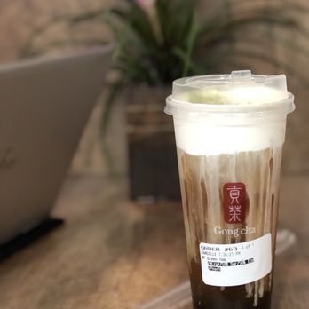 Gong Cha - Ice green tea with foam - Coffee & Tea Near Me - Cerritos, California Gong Cha - Ice green tea with foam - Coffee & Tea Near Me - Cerritos, California