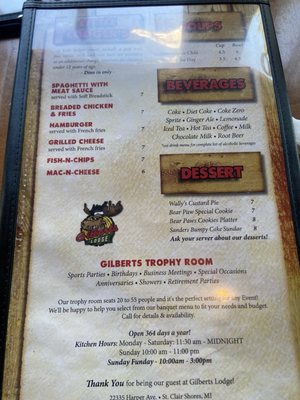 Menu photo 5 Gilbert's Lodge Saint Clair Shores, MI Menu photo 5 Gilbert's Lodge Saint Clair Shores, MI