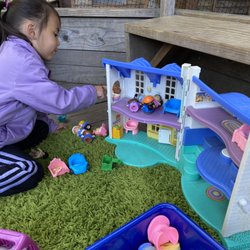 Montclair Community Play Center - My daughter playing with one of the play houses