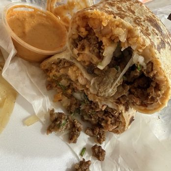 Andy’s Taco Truck - Carne Asada Burrito $9 - Food Trucks Near Me - Westminster, California