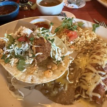 Pappasito's Cantina - Snapper Taco and chicken enchiladas - Tex-Mex Near Me - Austin, Texas