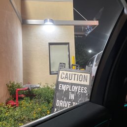 In line at the McDonald's waited 2 hours
