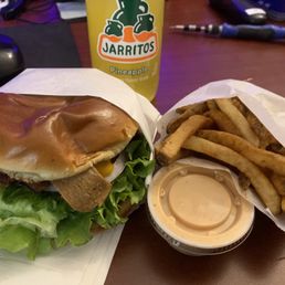 JBR w/ fries and pineapple Jarritos