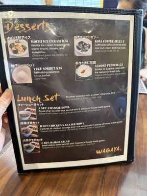 Menu photo 7 Wagaya Honolulu, HI