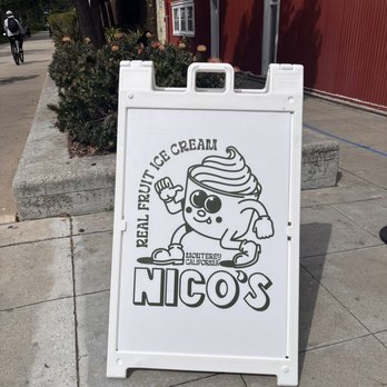 Nico's Ice Cream - Keep an eye for this sign! - Ice Cream & Frozen Yogurt Near Me - Monterey, California Nico's Ice Cream - Keep an eye for this sign! - Ice Cream & Frozen Yogurt Near Me - Monterey, California