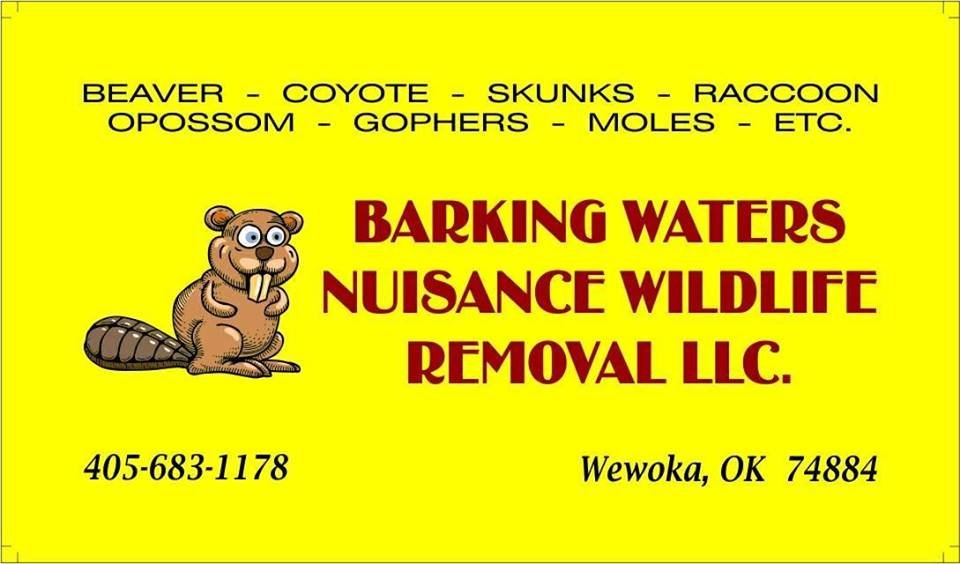 BARKING WATERS NUISANCE WILDLIFE REMOVAL Request Information Wewoka