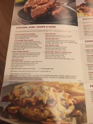 Menu photo 2 Outback Steakhouse Pittsburg, CA
