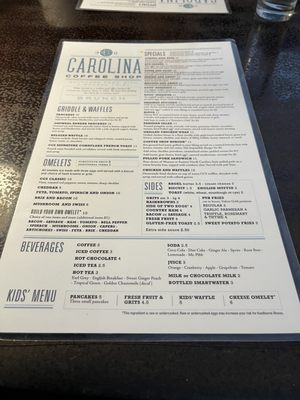 Menu photo 3 Carolina Coffee Shop Chapel Hill, NC Menu photo 3 Carolina Coffee Shop Chapel Hill, NC