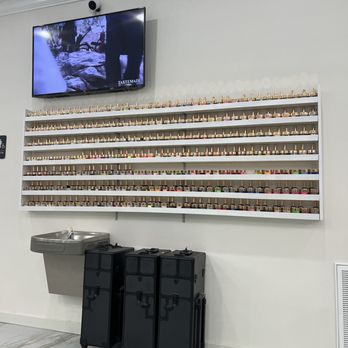 L'Amour Nail & Spa - Color wall by pedicure chairs - Nail Salons Near Me - Oakwood, Georgia L'Amour Nail & Spa - Color wall by pedicure chairs - Nail Salons Near Me - Oakwood, Georgia