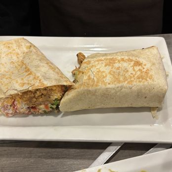 Mecate mexican restaurant - Hand held chicken burrito with everything - Mexican Near Me - Rochester, New York