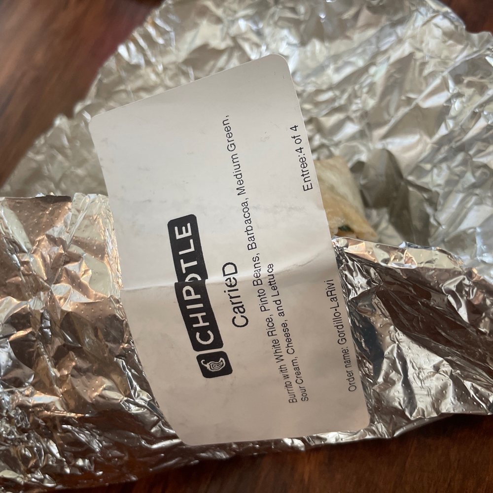 Chipotle Mexican Grill - a chipotle sandwich wrapped in foil - Mexican Near Me - Boulder, Colorado Chipotle Mexican Grill - a chipotle sandwich wrapped in foil - Mexican Near Me - Boulder, Colorado