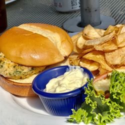 Kahiltna Bistro - Halibut Sandwich. The best tartar I have had in a while!!