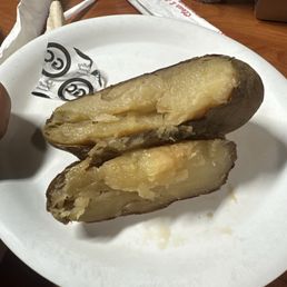 Old and spoiled potato