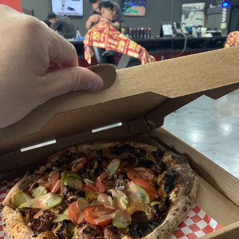 Dutch's Brewhouse - Burgggzzzaaa Pizza requested from son while getting a haircut.  Thank you for dropping it off to us. - Breweries Near Me - Long Beach, California